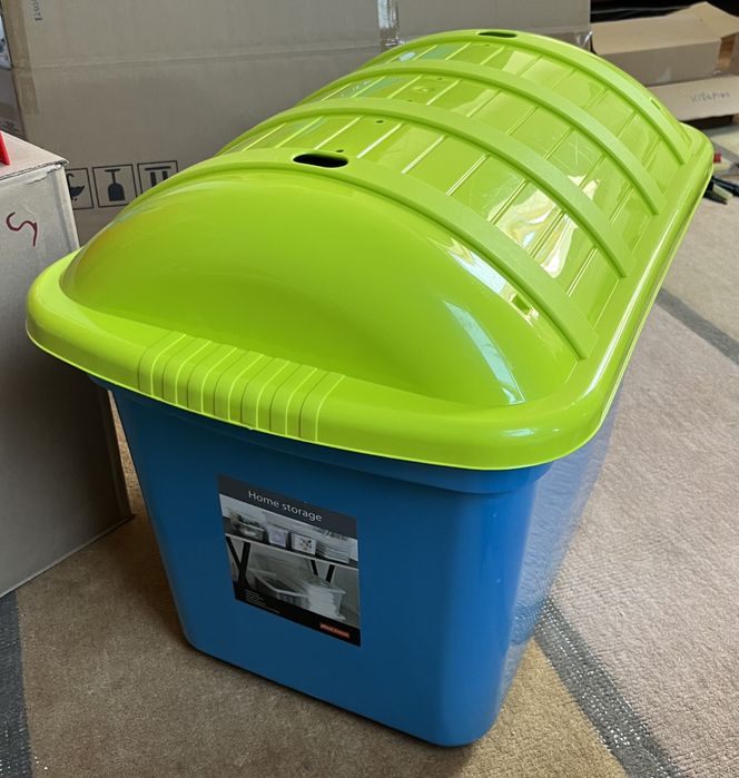 Pudelko na zabawki niebieskie 2 sztuki