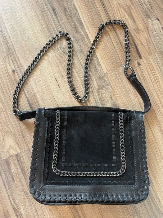 Zara Woman Torebka na ramię skóra naturalna