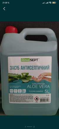 антисептичний засіб Alma sept з екстрактом Aloe Vera.