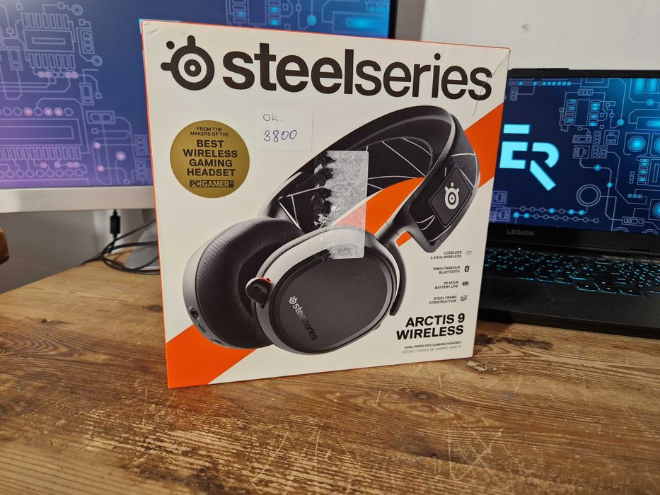 Słuchawki bezprzewodowe wokółuszne SteelSeries Arctis 9 (3800)