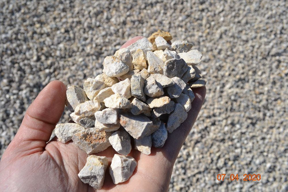 Kamień grys ogrodowy jasny biały 8-16mm