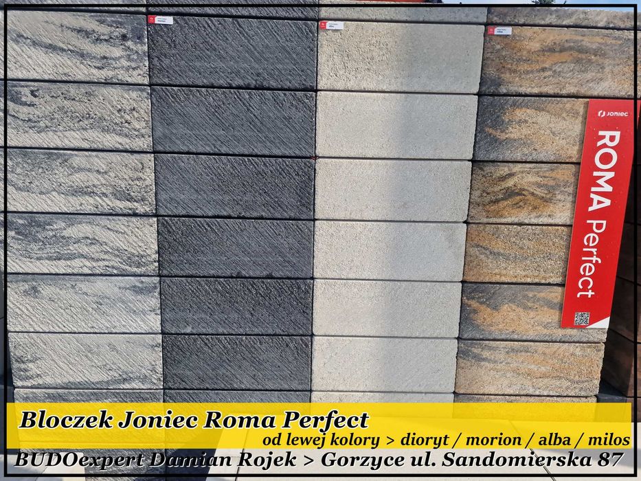 Nowoczesne ogrodzenie Joniec Roma Perfect MORION drapany OD RĘKI