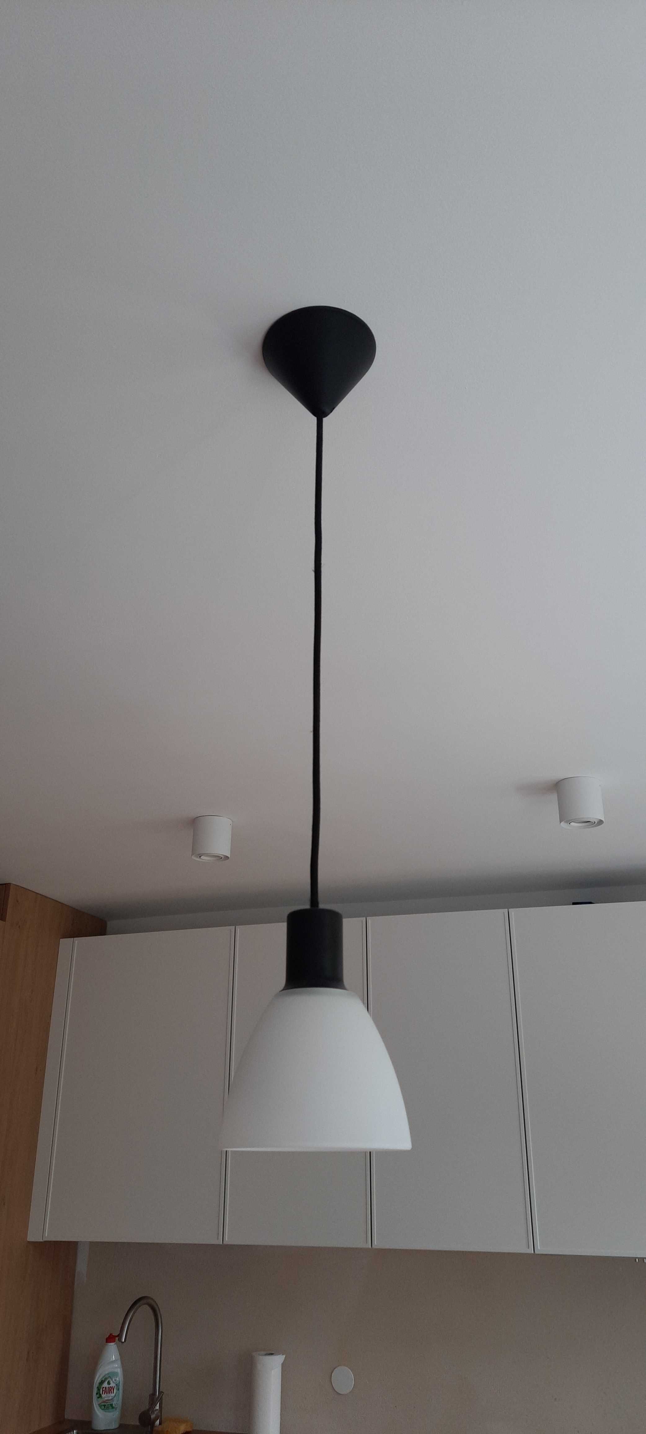 Lampa, żyrandol klosz szklany