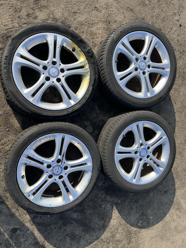 Mercedes A B C CLA  W176 W246 W204 17 Cali 5x112 Koła Alufelgi Opony