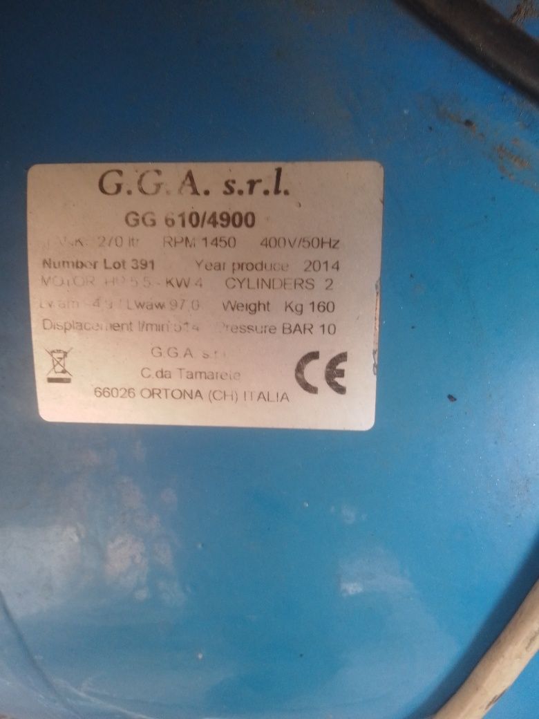 Sprężarka 270l castex
