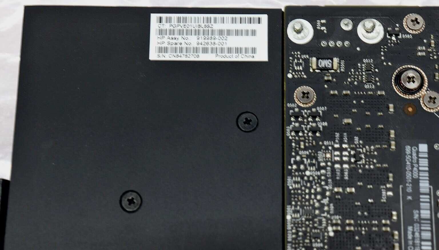 HP NVIDIA Quadro P4000 GRAPHICS CARD  919989-002  8GB GDDR5