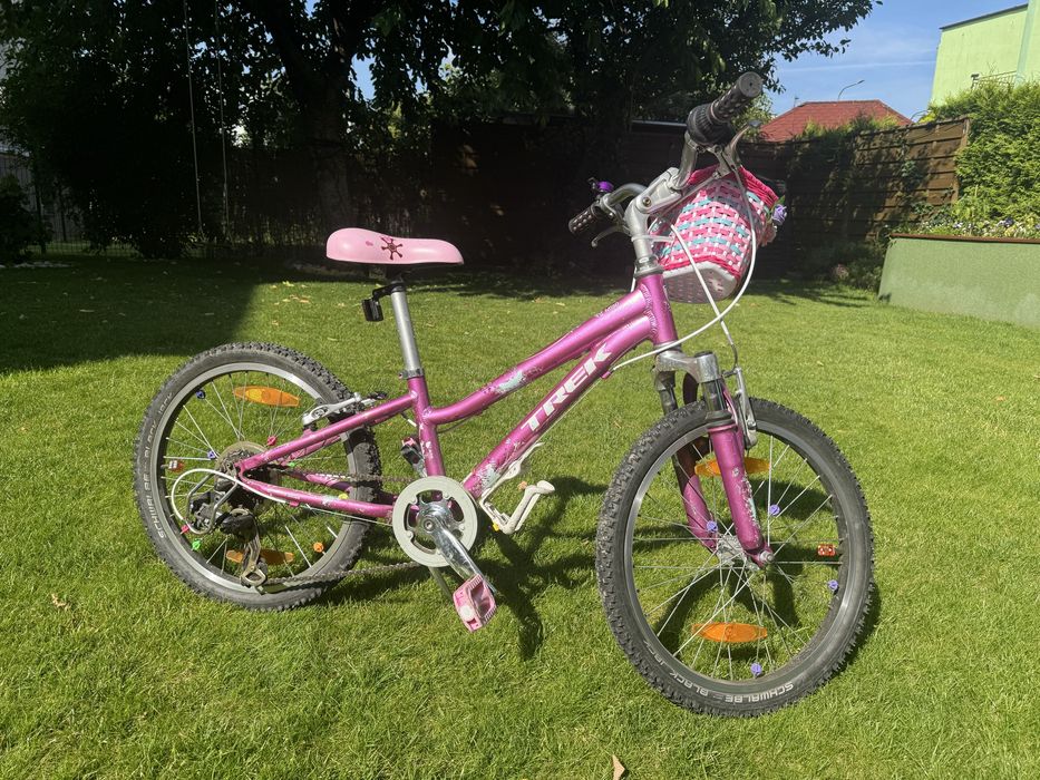 Rower Trek 20 MT60 Dziewczynki Damka Nowe siodełko gripy koszyk Różowy