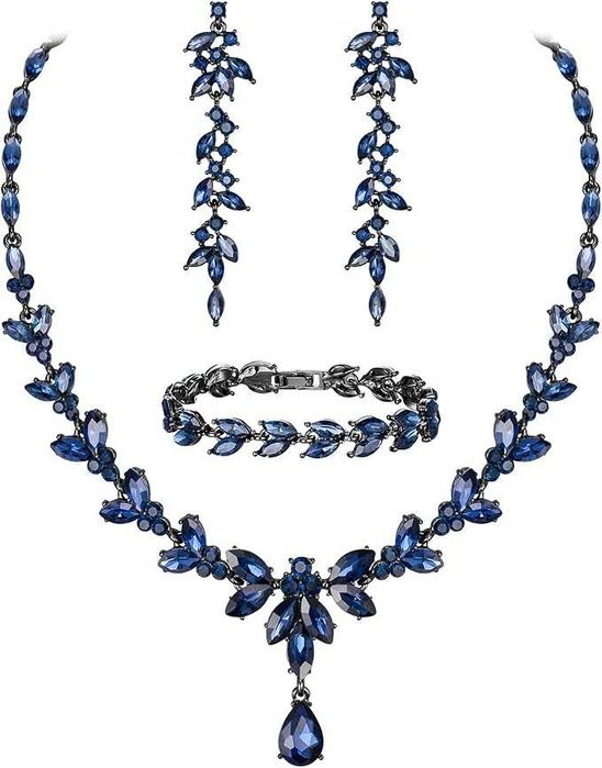 Komplet biżuterii EVER FAITH z kryształami austriackimi