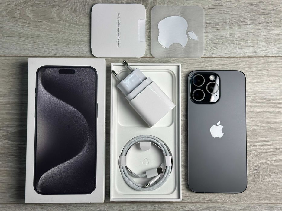Apple iPhone 15 Pro Max - 1TB - Black Titanium Neverlock 100% АКУМ