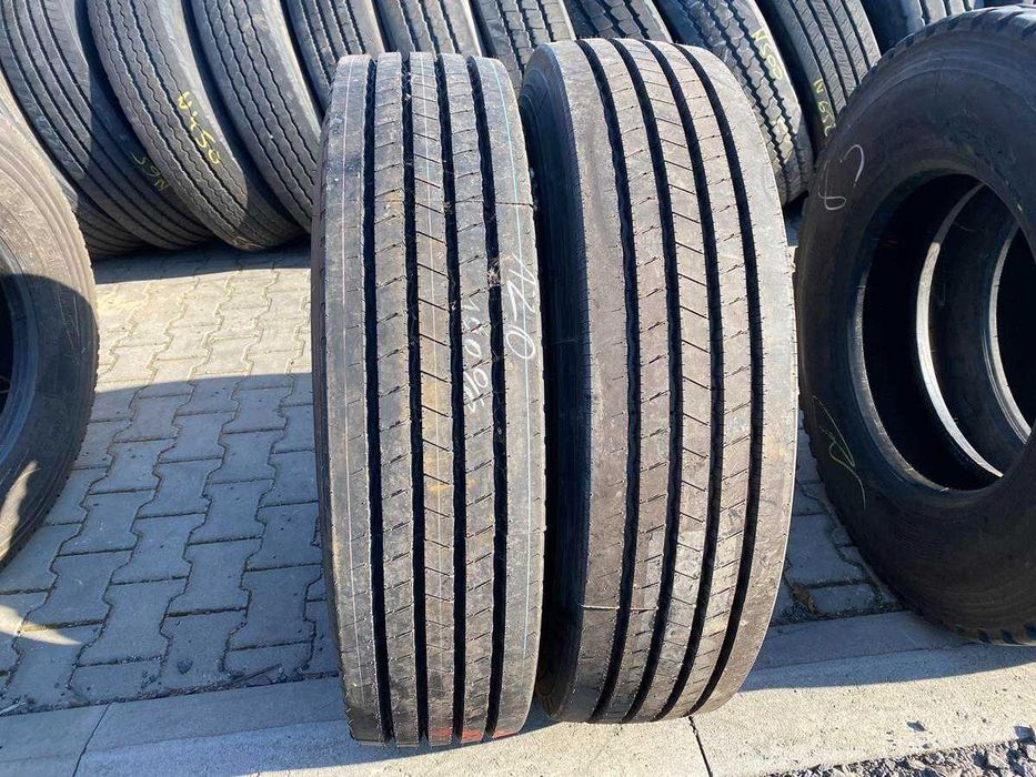 Opony używane ciężarowe prowadzące 11R22.5 HANKOOK AH22 100% Bieżnika