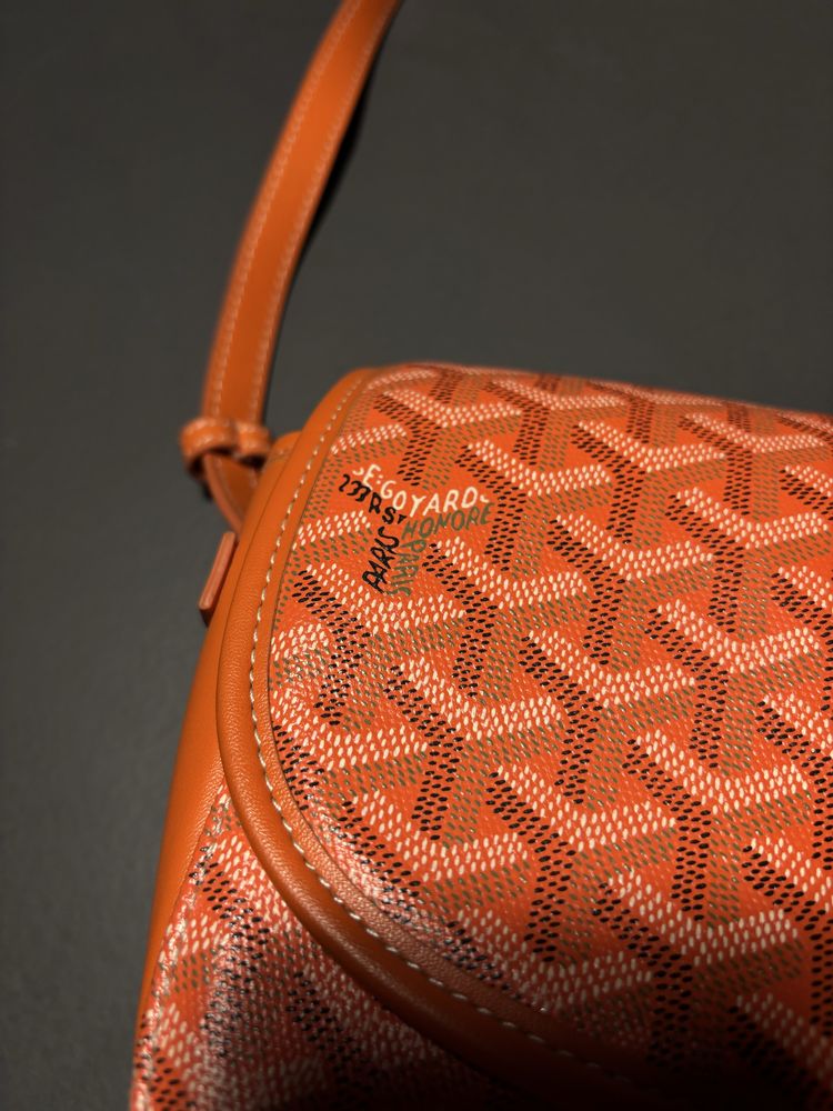 Pomarańczowa torba na ramie Goyard