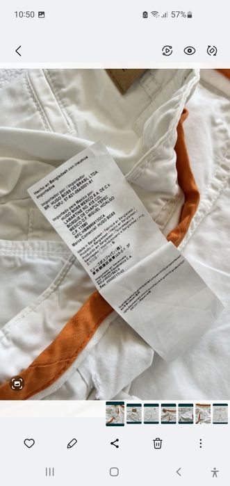 Шорты карго,бермуди-hugo boss orange