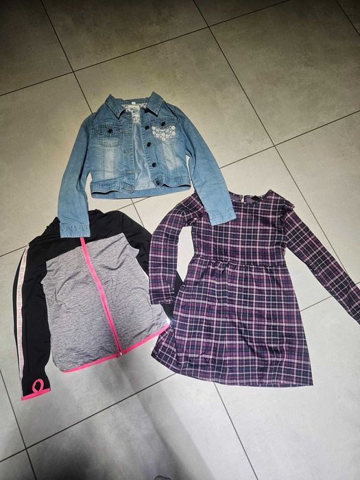 Zestaw . Kurteczka sukienka i bluza 140
