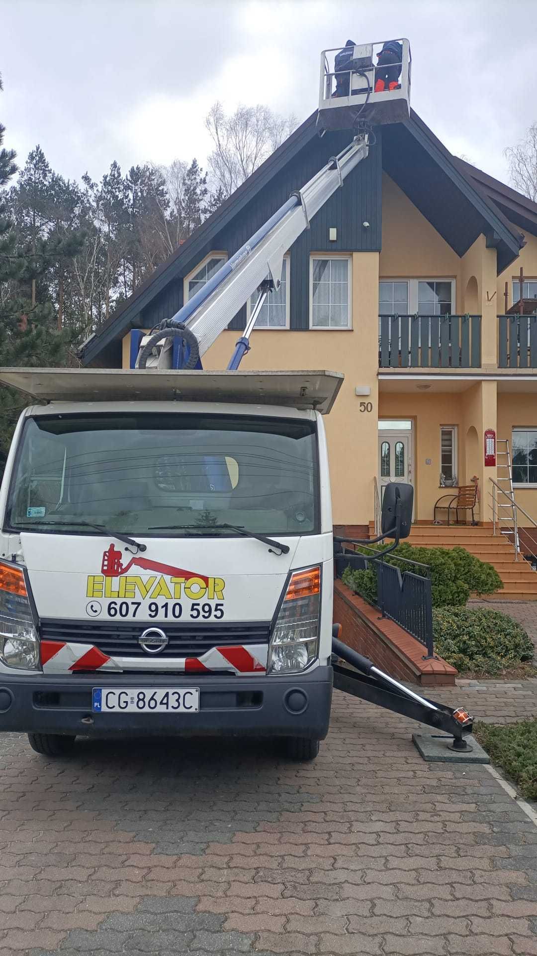 Wynajem podnośnika koszowego zwyżka
