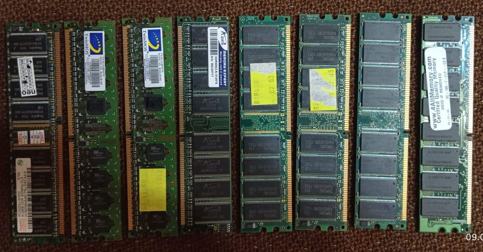Пам'ять RAM DDR1 512Mb