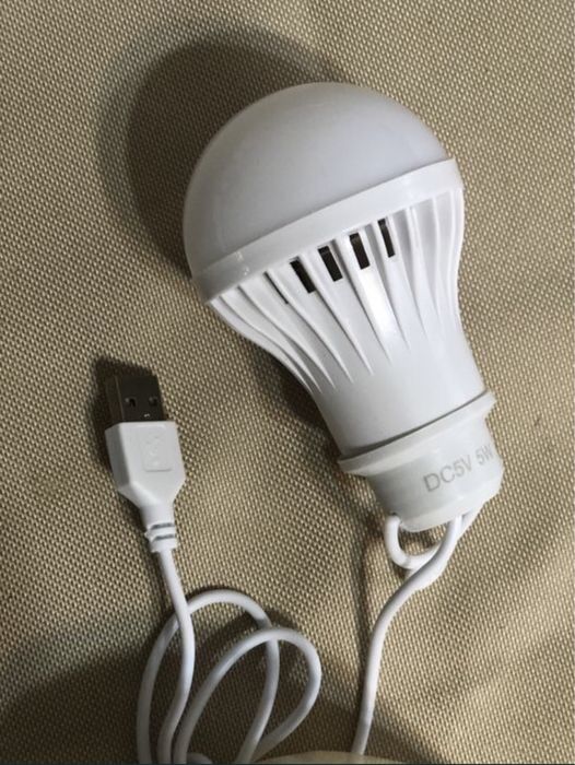 Лампочка від USB (для павербанк) на 5W