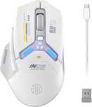 INPHIC IN9 Bezprzewodowa mysz do gier, True Tri-Mode Bluetooth/2,4 G