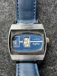 RUHLA Digital zegarek gazomierz DDR na chodzie