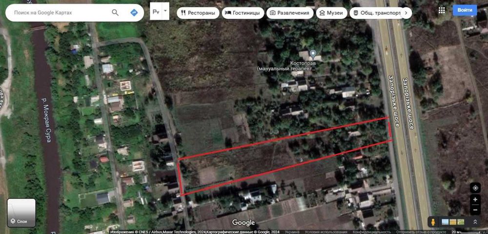 Продам земельный участок 57 соток на ул. Запорожская,26 с Братское