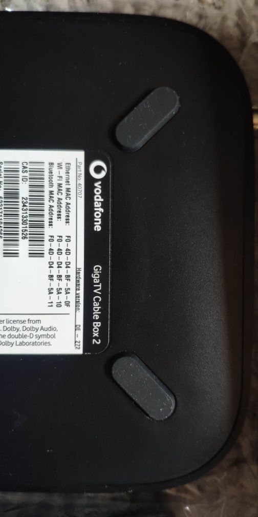 Vodafone GigaTV Cable Box 2 – pełen zestaw jak nowy
