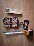 Portfelik Cambridge materiałowy na zamek 9x14