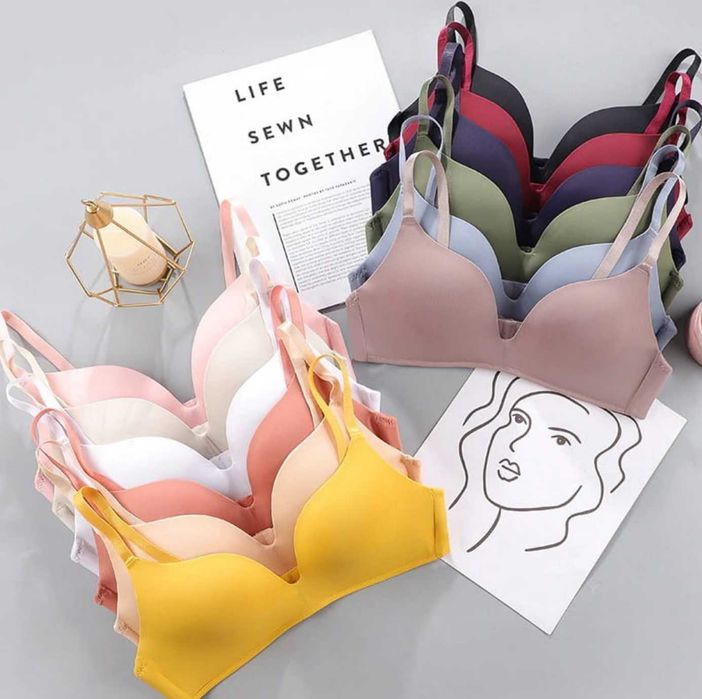 Biustonosz bezszwowy. Kolor ŻÓŁTY