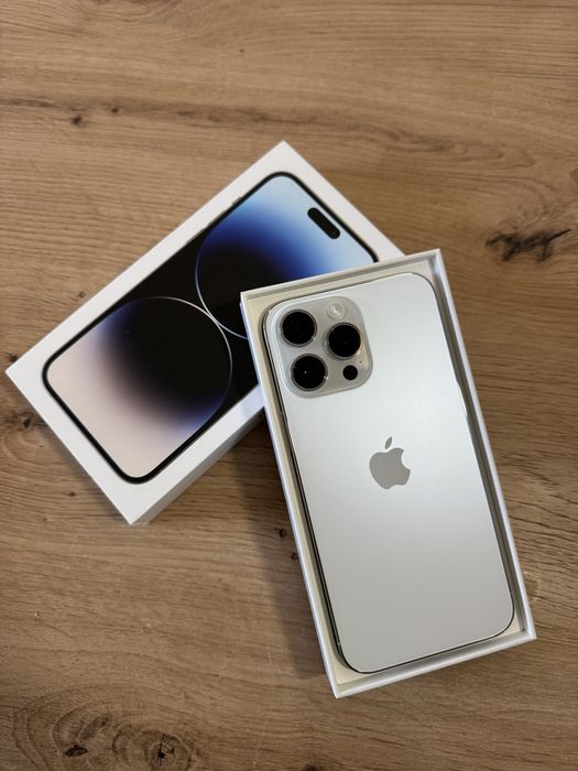 NOWY iPhone 14 Pro Max 256 GB Silver - bateria 96%
