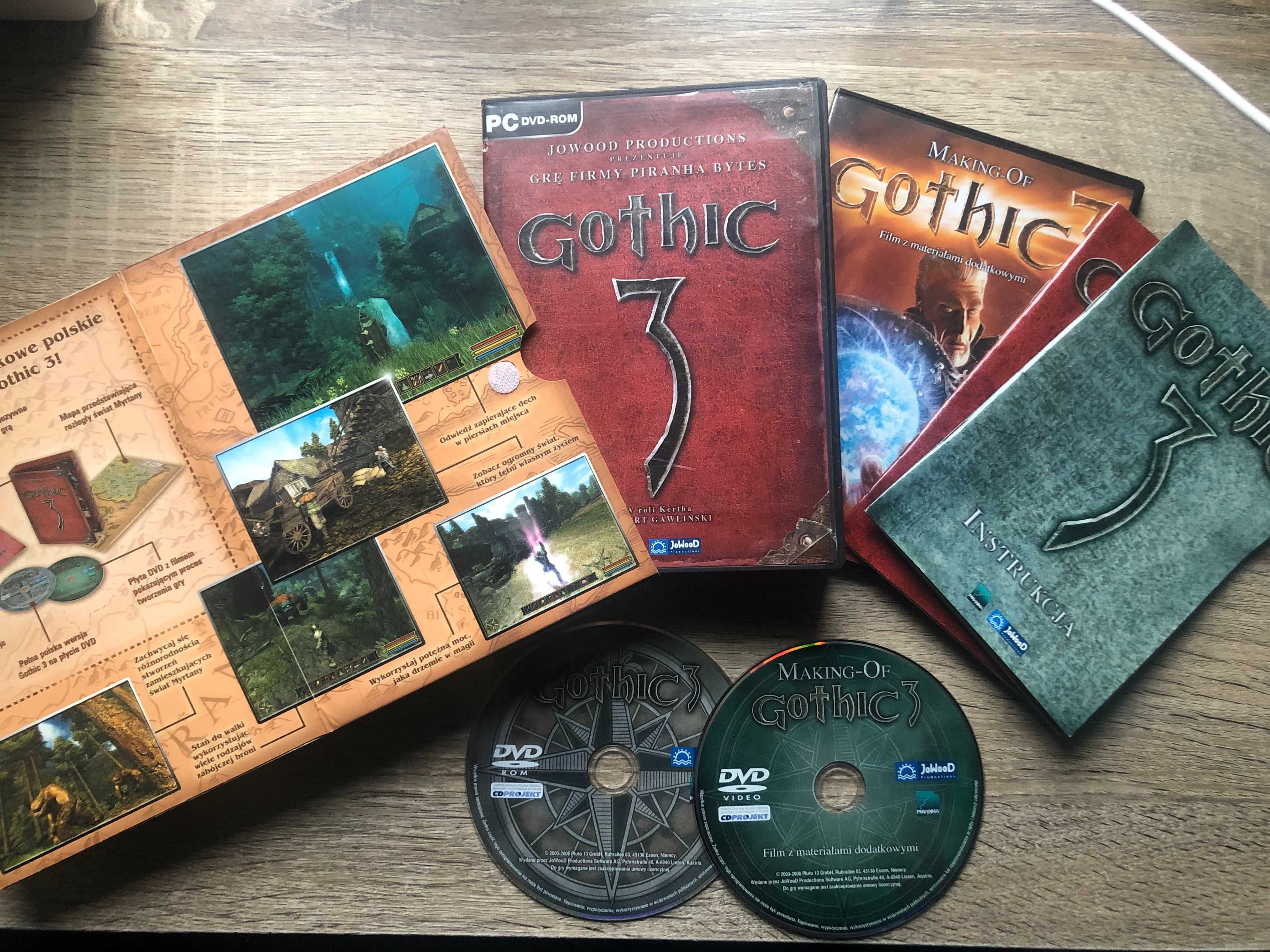 Zestaw Gothic 4 Arcania Złota kolekcja, Gothic 3, Gothic 2 gry na PC