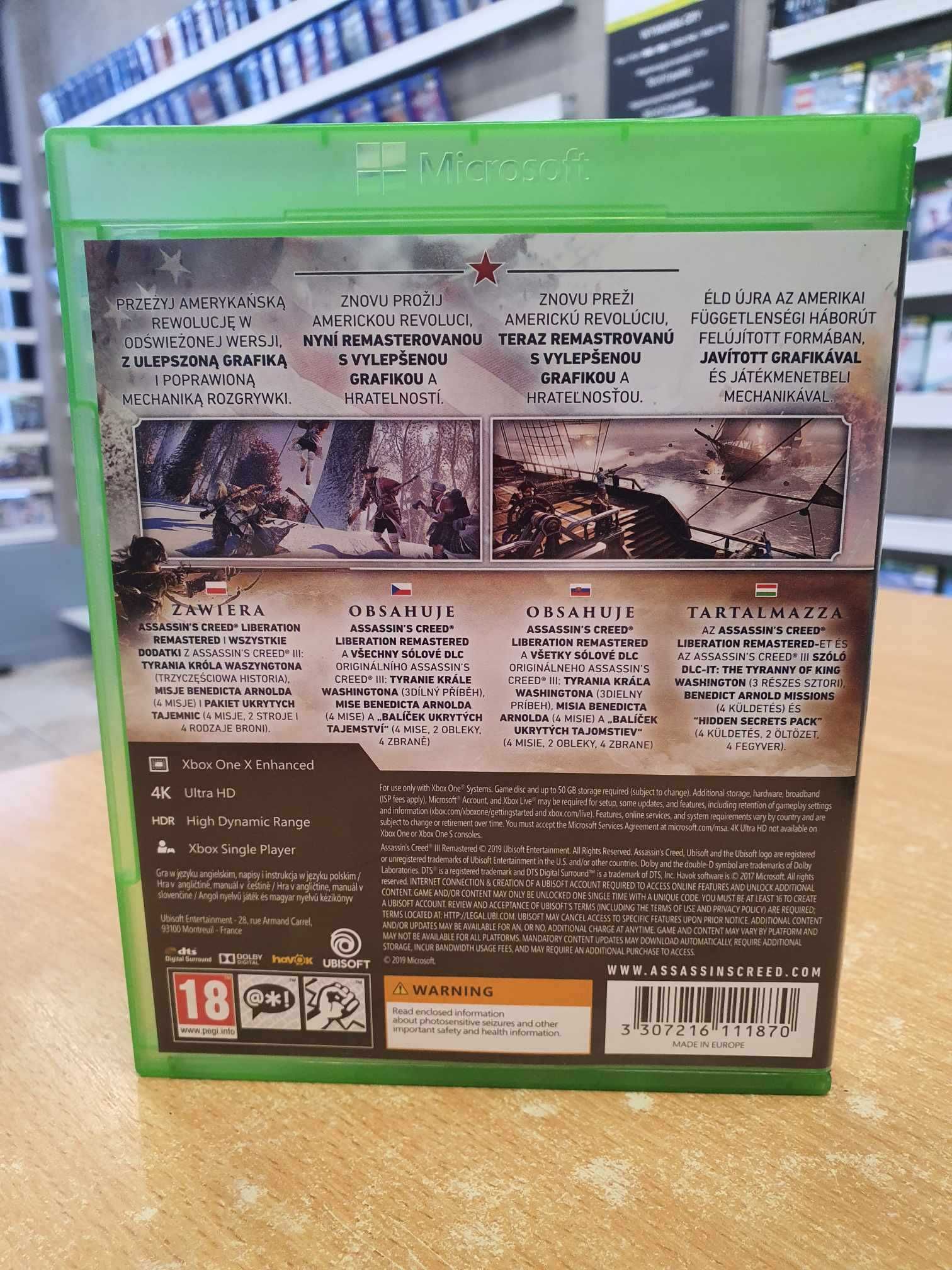 Assassin's Creed 3 Remastered XBOX ONE Sprzedaż/Wymiana Lara Games