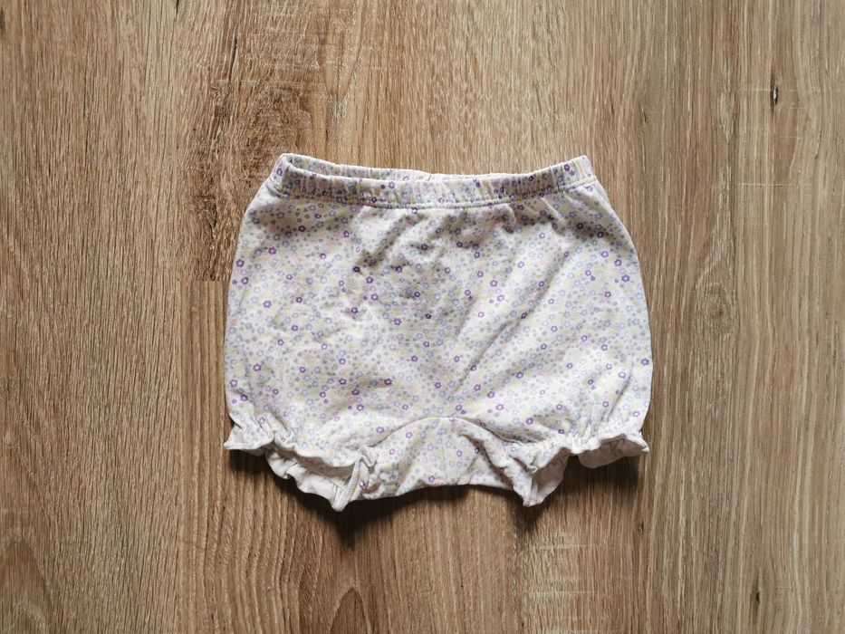 Bawełniane spodenki szorty bloomers H&M dziewczynka 56
