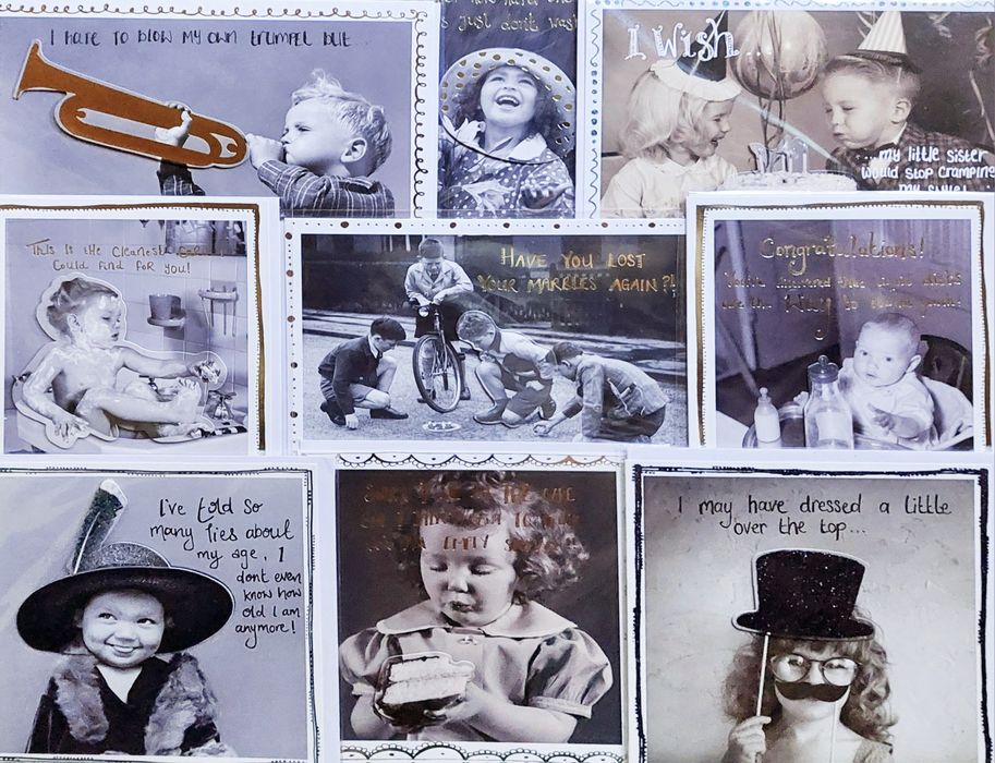 Открытки поздравительные, фотооткрытки под  винтаж, Листiвки