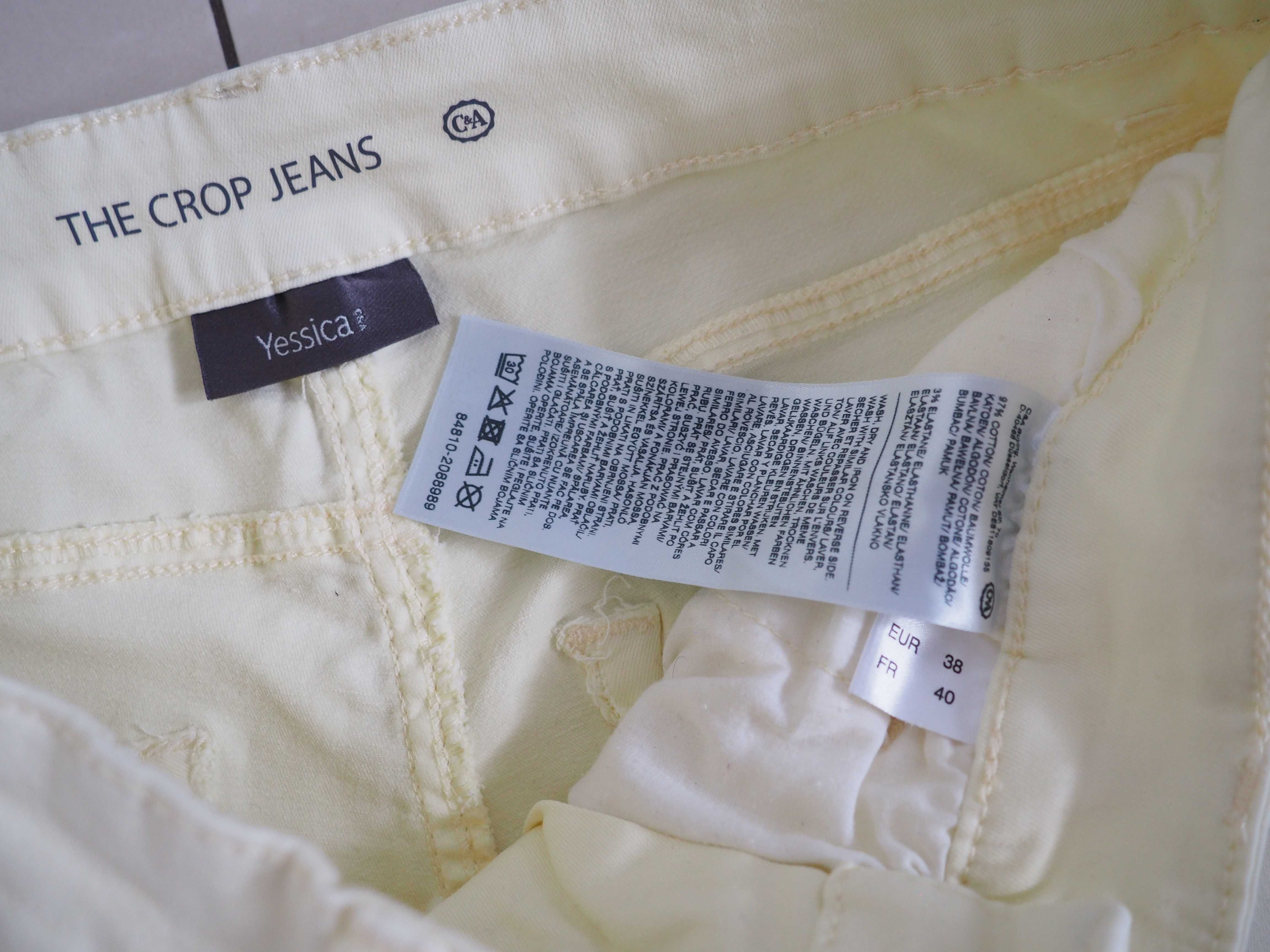 C&A Crop Jeans spodnie jeansowe 7/8 R. 38 NOWE