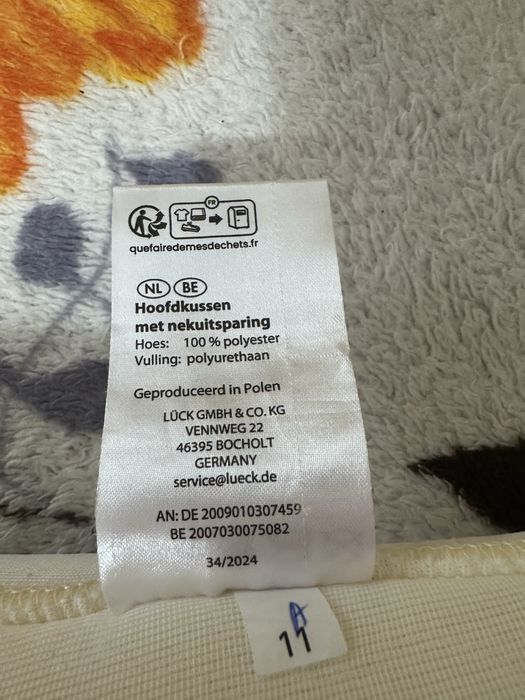 Ортопедическая подушка memory с контурной формой с изгибом