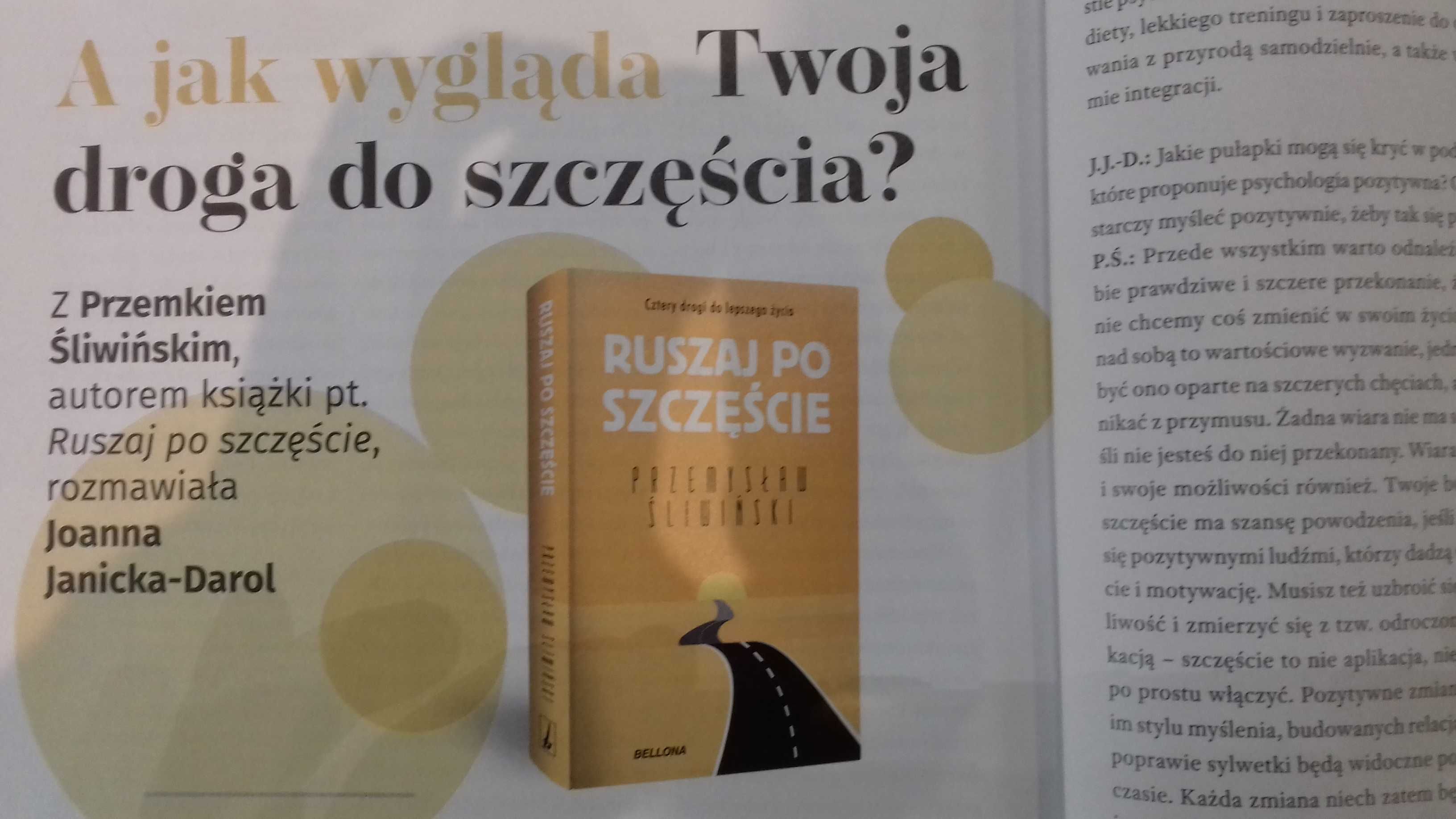 Bestseller szczęśliwego życia! Książka "Ruszaj po szczęście".