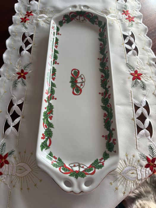 Prato de bolo de Natal