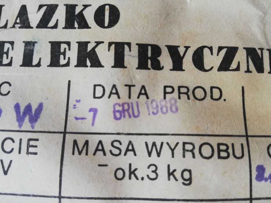 Sprzedam nowe żelazko krawieckie moc 1000W