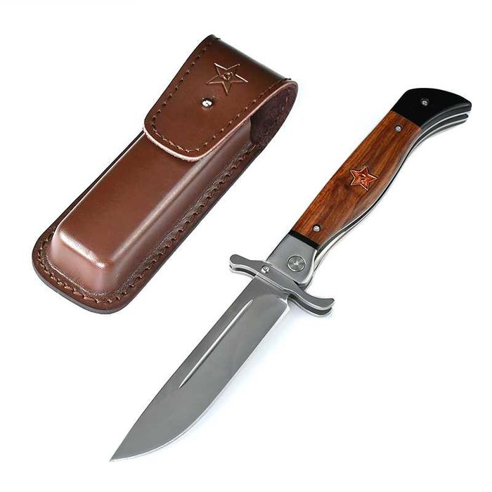 Нож складной Финка НКВД мисливський ніж с деревянной ручкой
