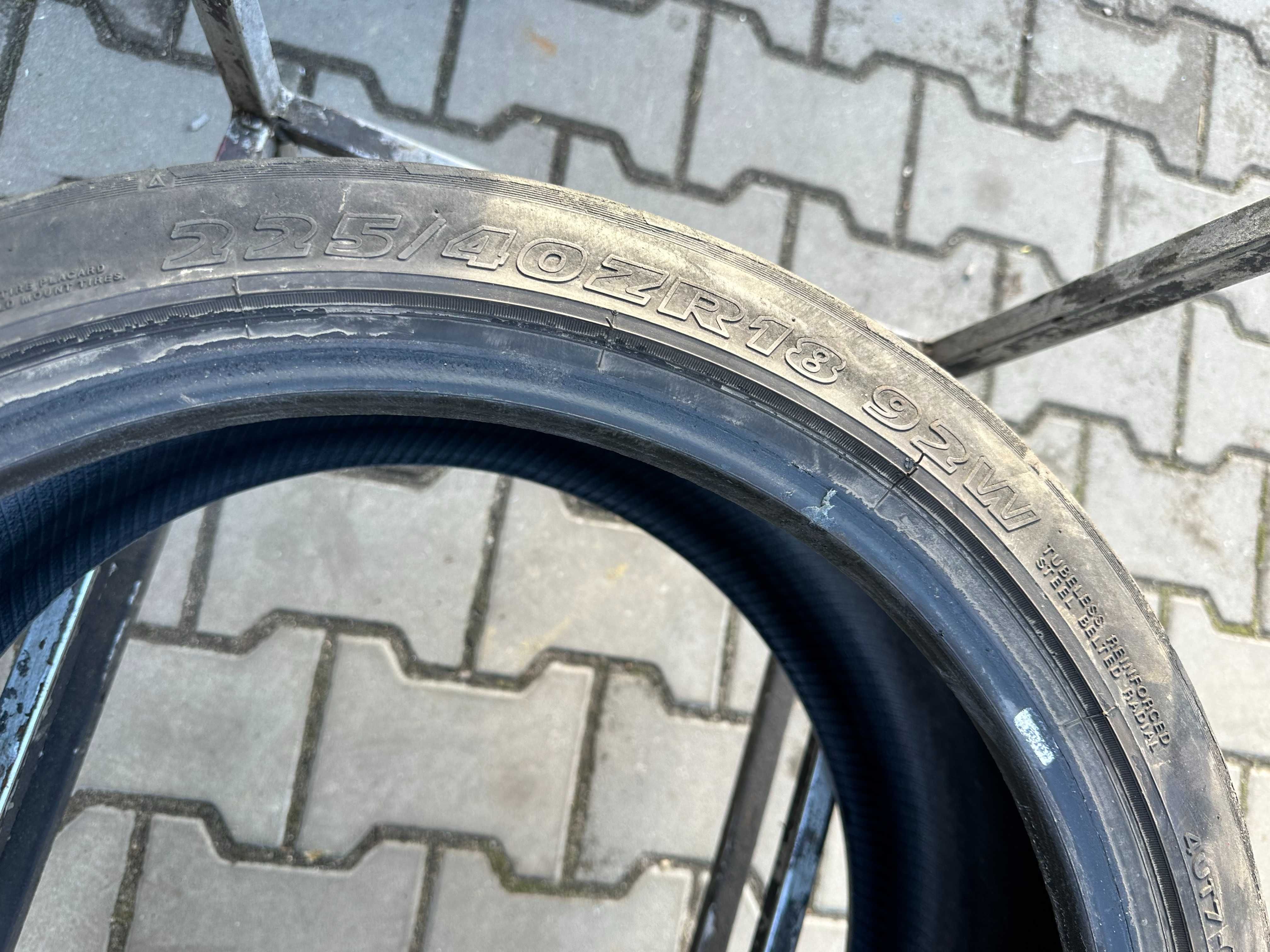 225/40r18 Yokohama parada spec-2 komplet lato