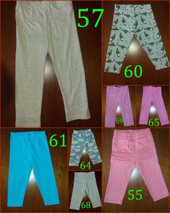 Spodenki, spodnie, legginsy, spódnica, sukienka roz.122 (310