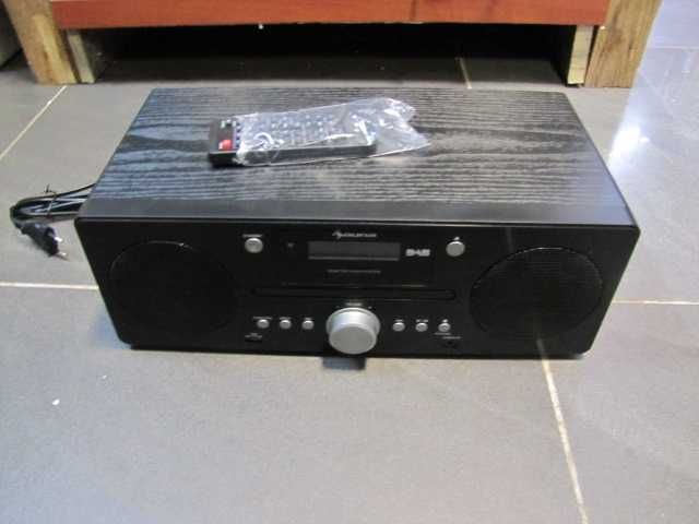 Radio DAB+/ UKW odtwarzacz CD Bluetooth Auna Harvard czarne pilot