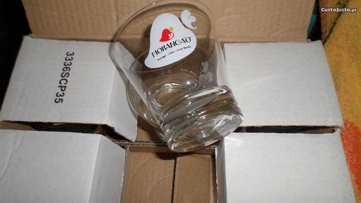 6 copos licor beirão morangão