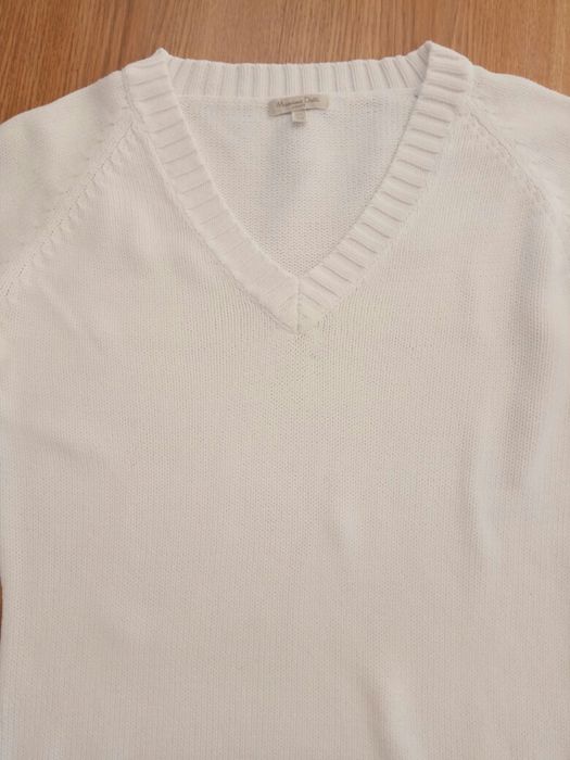Blusa de algodão tricotado Massimo Dutti