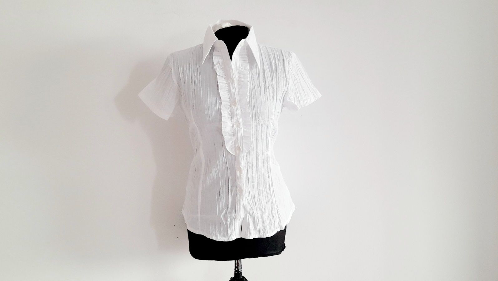 OKAZJA Biała bluzka koszula bawełna wiosna xl 42 xxl