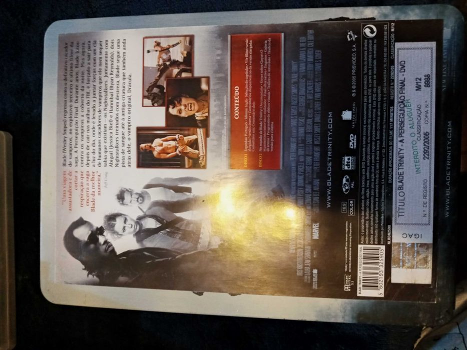 3 dvds BLADE edicao especial versao alargada