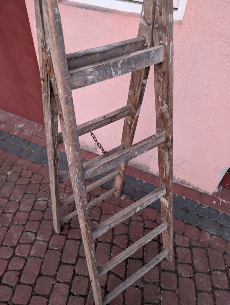 Drabina drewniana 5 stopniowa