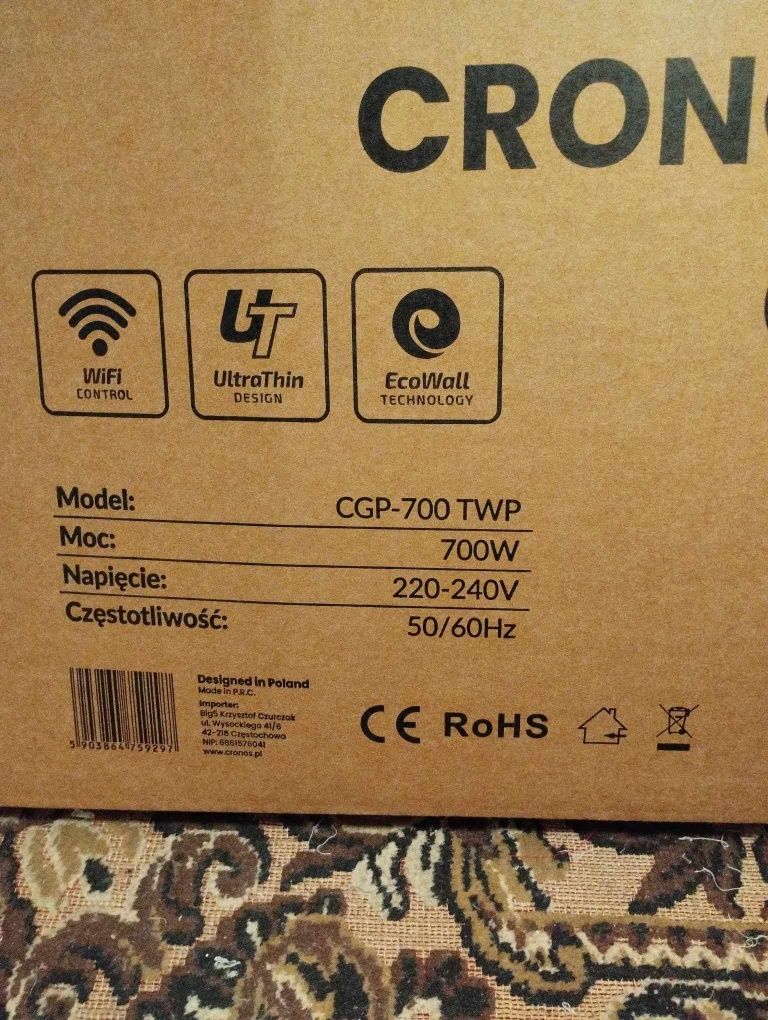 Panel Grzewczy na Podczerwień Cronos Graphene Pro Stan Idealny