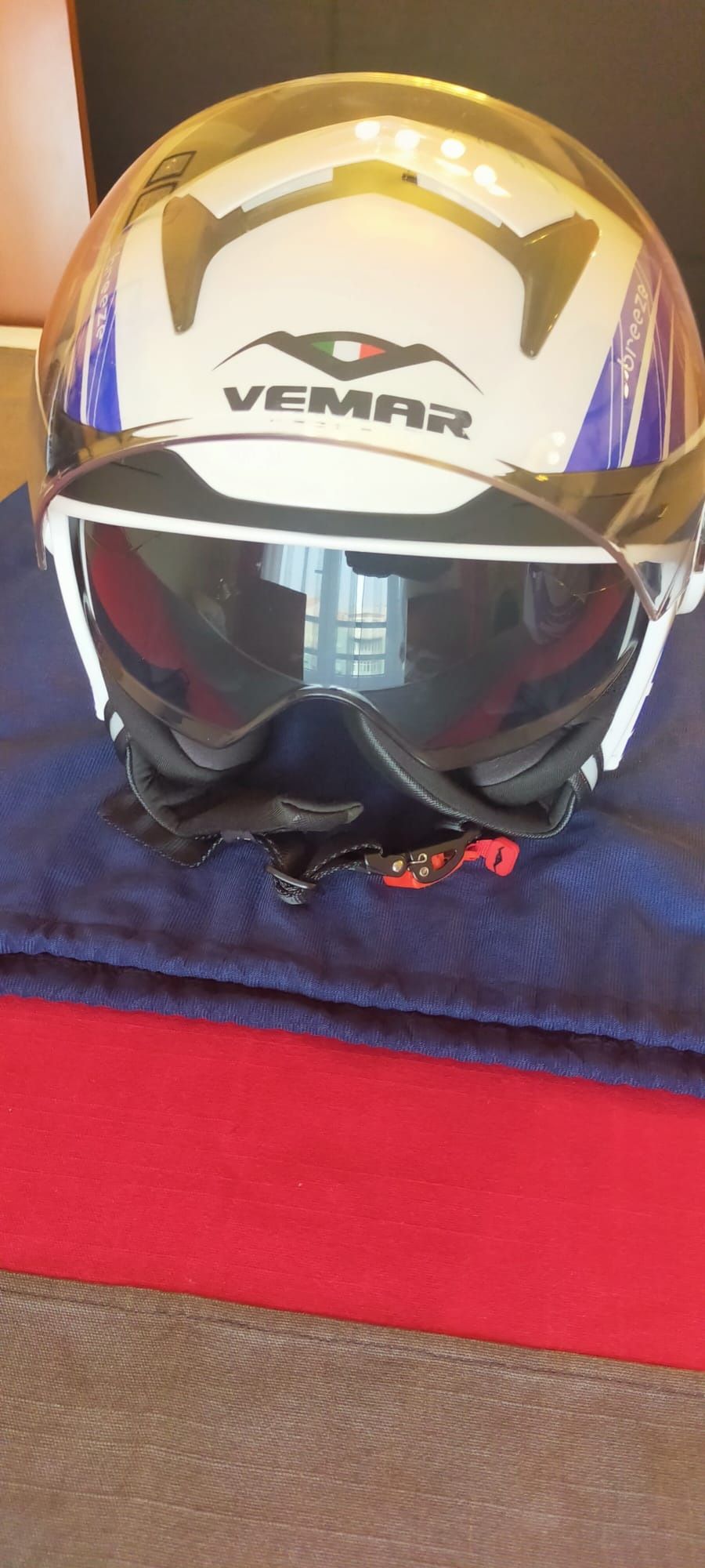 Capacete Vemar breeze Surf Branco e Azul (tam. M)