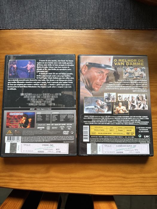 Dvds Van Damne usados como novo