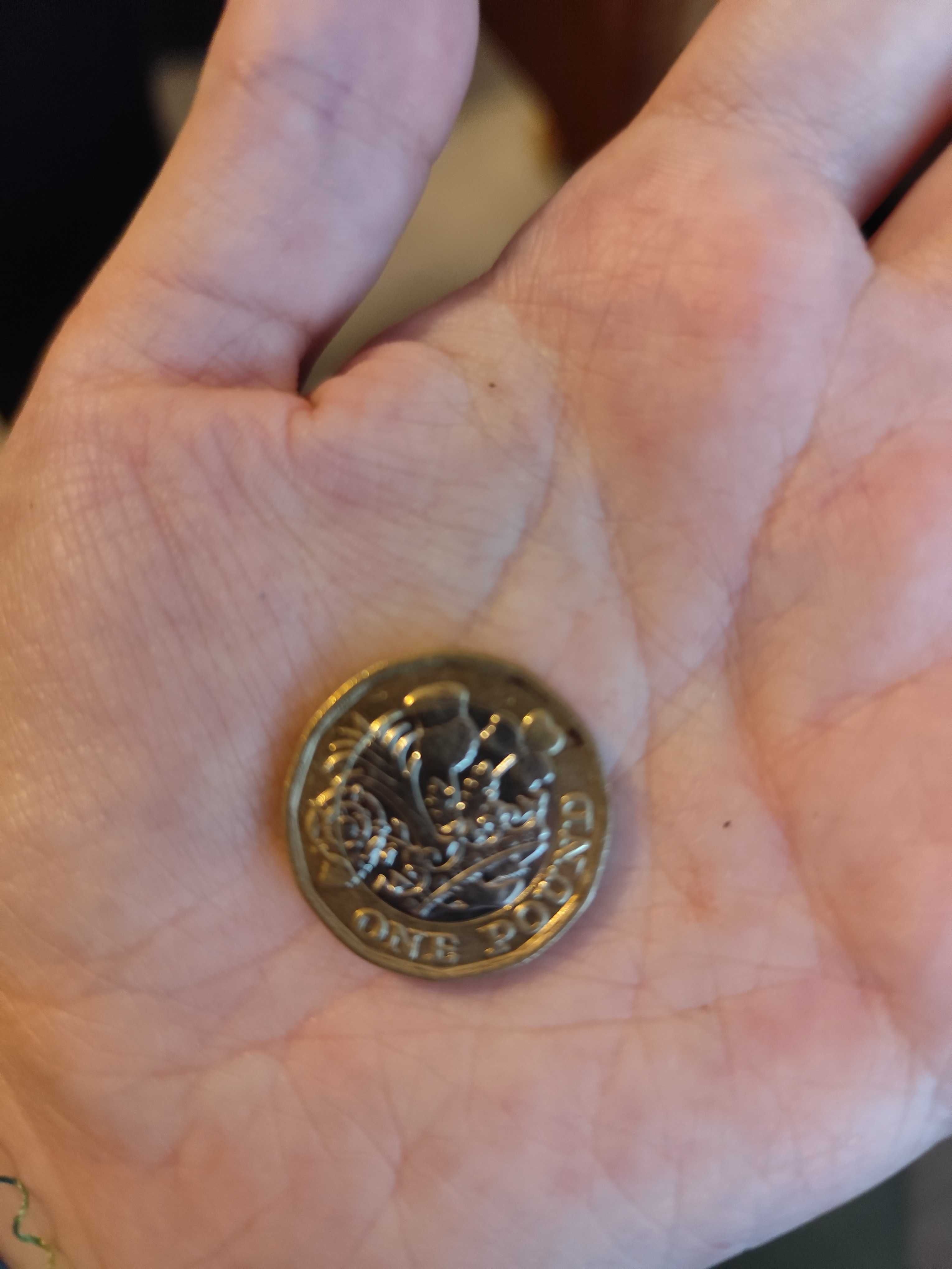 Moeda One Pound Elisabeth II
