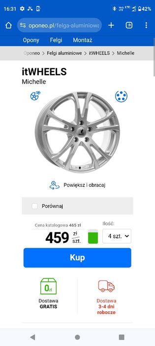 5x114,3 16 cali alufelgi IT wheels nowe demo powystawowe